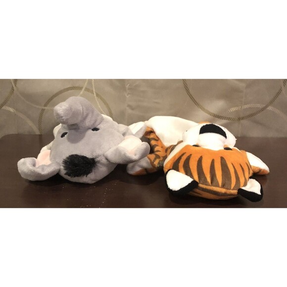 Melissa & Doug Animals Hand Puppets Elephant Tiger Plush Toy Golf Head Cover Lot - Picture 7 of 9